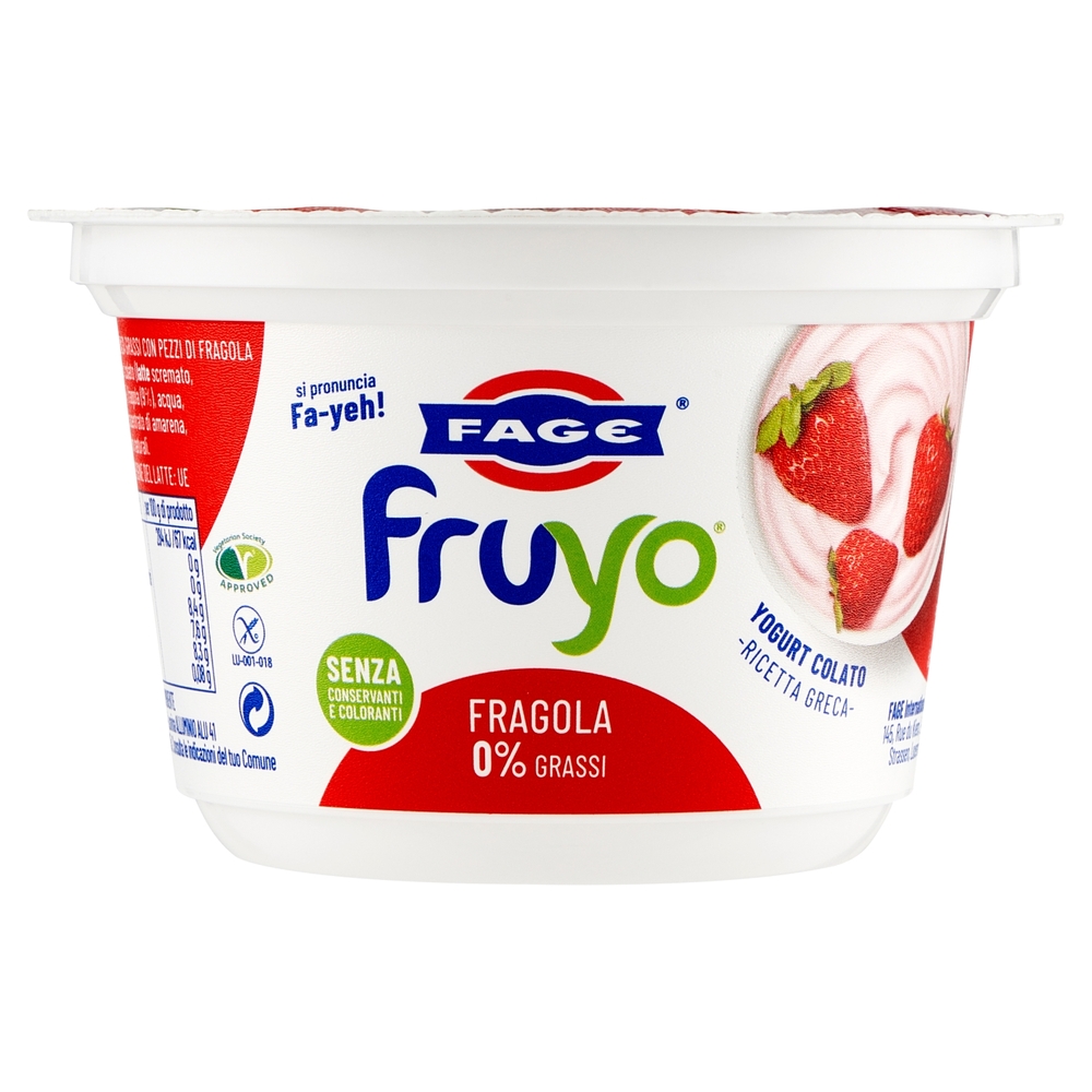 Fruyo Yogurt 0% Grassi alla Fragola, 150 g